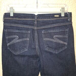 Tribal DeNime Celine Jeans Women's Size 8 Dark Wash‎ Mid Rise Straight Leg